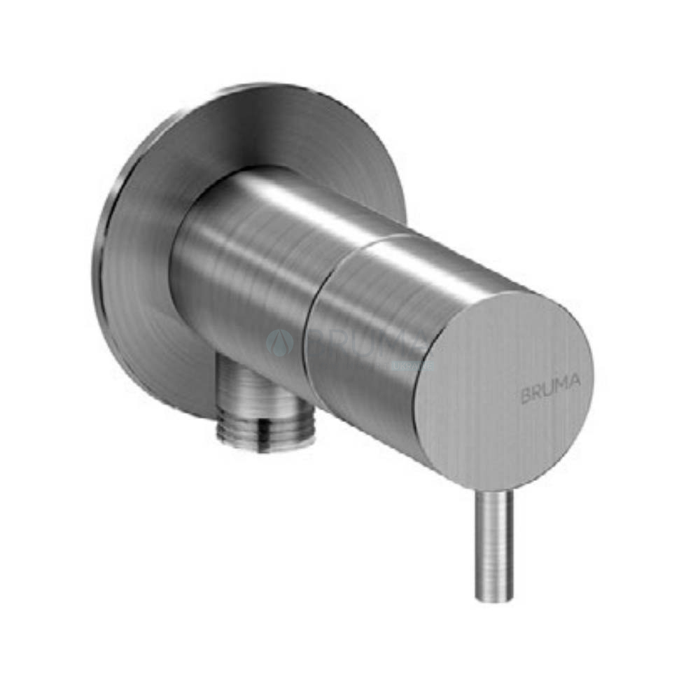 Кутовий кран з підключенням 1/2" - X-Alpha 186 590 6IS Satin stainless steel