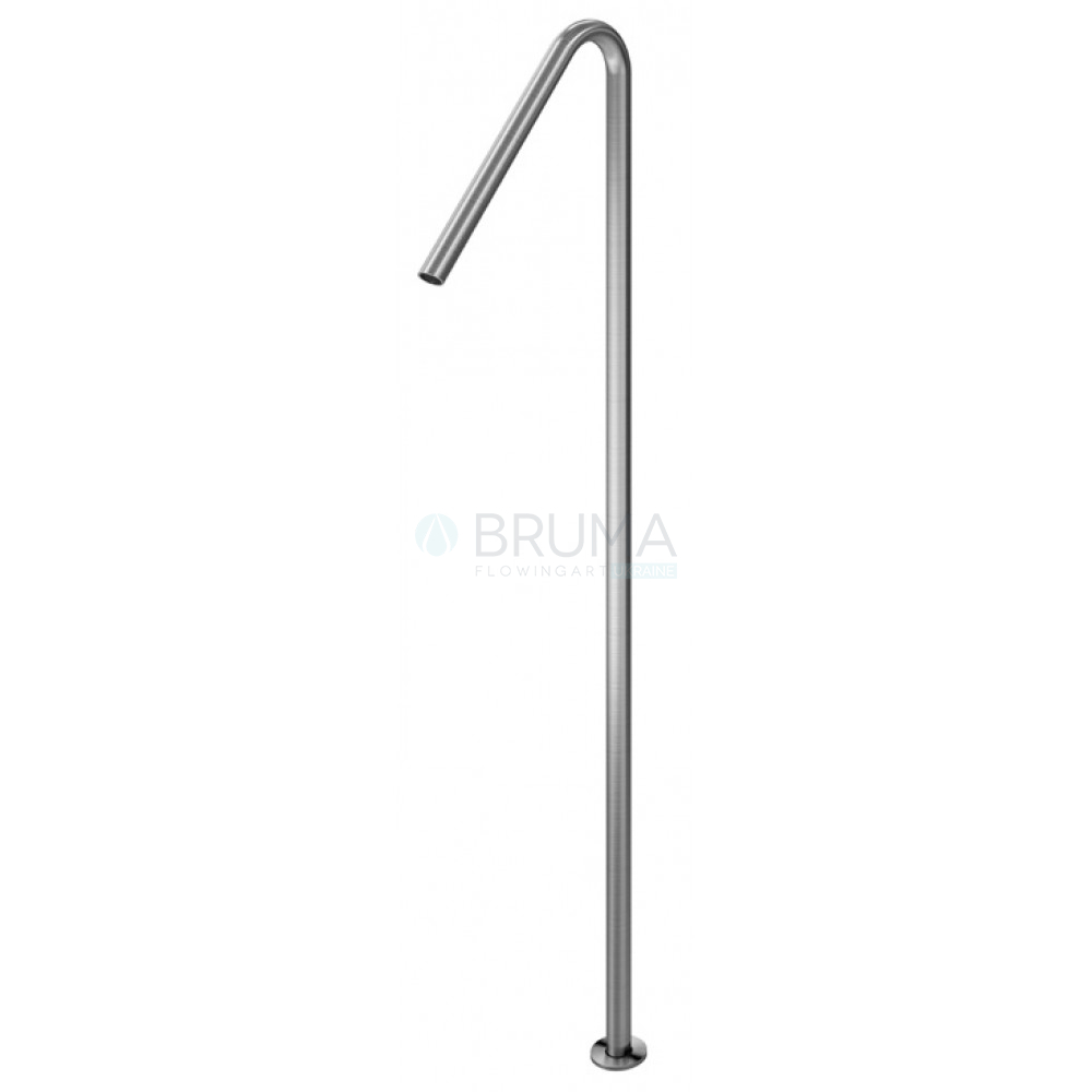Налив для умивальника, підлоговий - X-Alpha 186 650 0IS Satin stainless steel