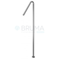 Излив для раковины, напольный - X-Alpha 186 650 0IS Satin stainless steel