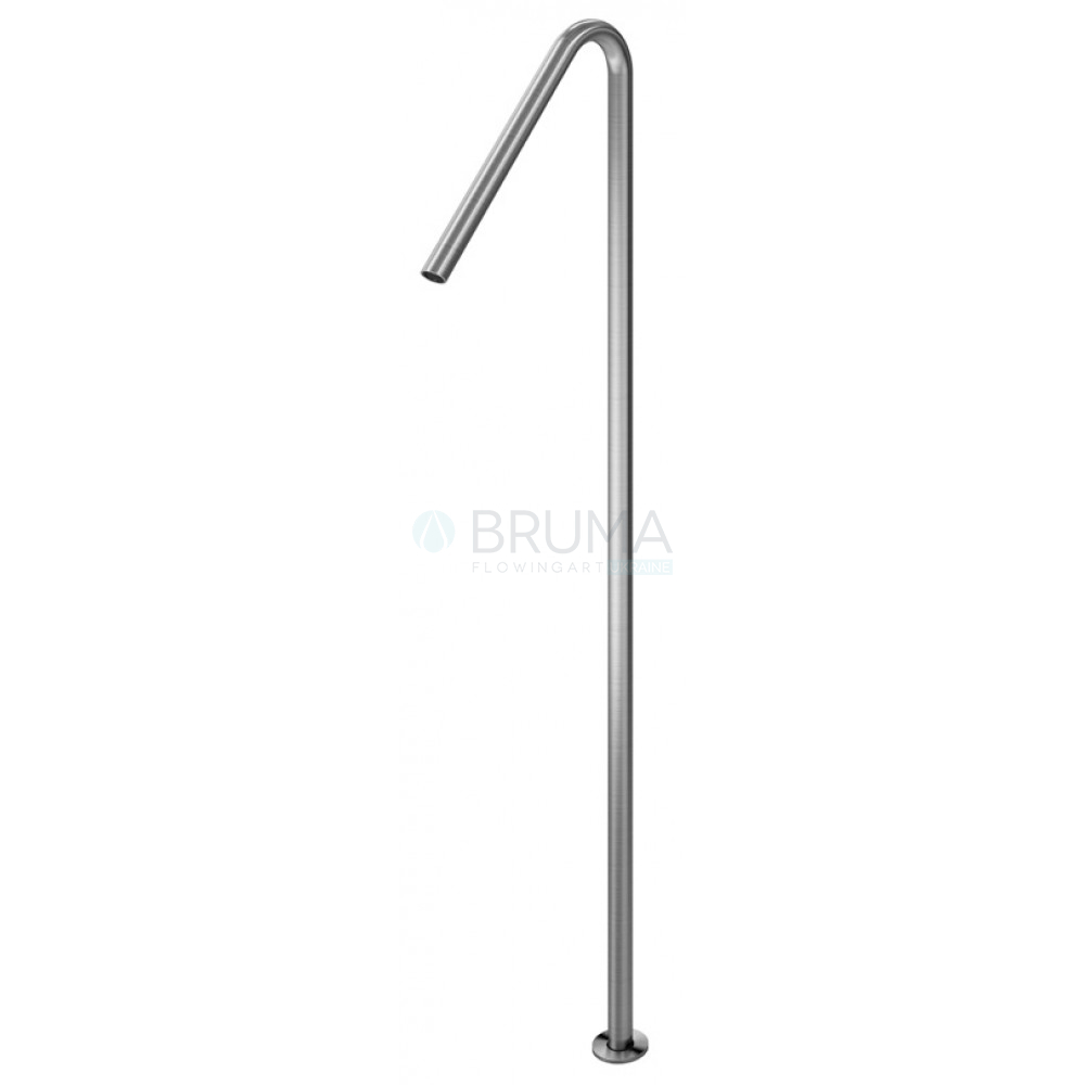 Налив для ванни, підлоговий - X-Alpha 186 652 0IS Satin stainless steel