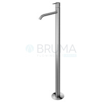 Змішувач для умивальника підлоговий тип ручки 2 X-Alpha 186 940 2IS Satin stainless steel