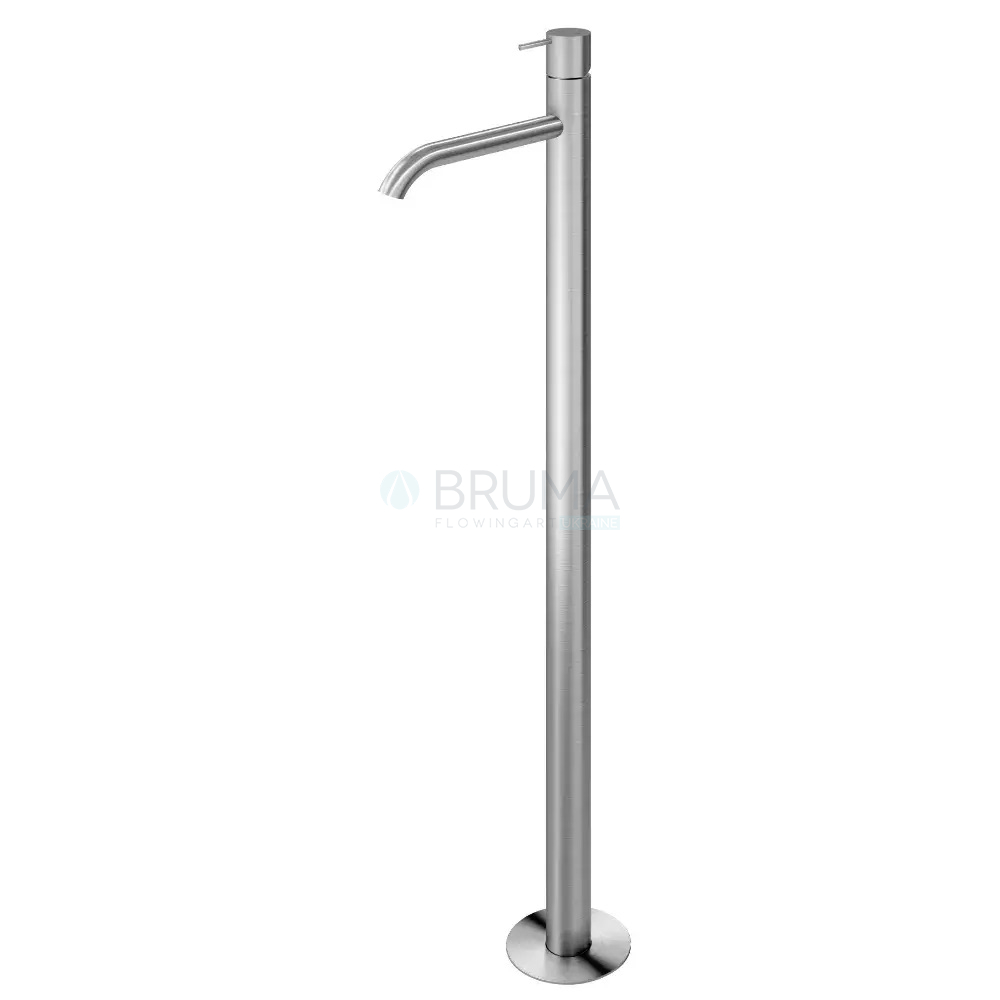 Смеситель для раковины напольный тип ручки 2 X-Alpha 186 940 2IS Satin stainless steel