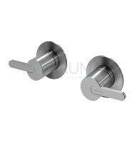 Змішувач прихованого монтажу на 2 отвори, з 1 виходом X-Alpha 186 970 1IS Satin stainless steel