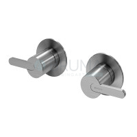 Змішувач прихованого монтажу на 2 отвори, з 1 виходом тип 2 X-Alpha 186 970 2IS Satin stainless steel