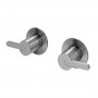 Змішувач прихованого монтажу на 2 отвори, з 1 виходом тип 2 X-Alpha 186 970 2IS Satin stainless steel