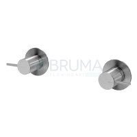 Змішувач прихованого монтажу на 2 отвори, з 1 виходом тип 2 X-Alpha 186 970 2IS Satin stainless steel