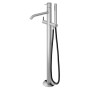 Змішувач для ванни, підлоговий тип ручки 2 X-Alpha 186 980 2IS Satin stainless steel